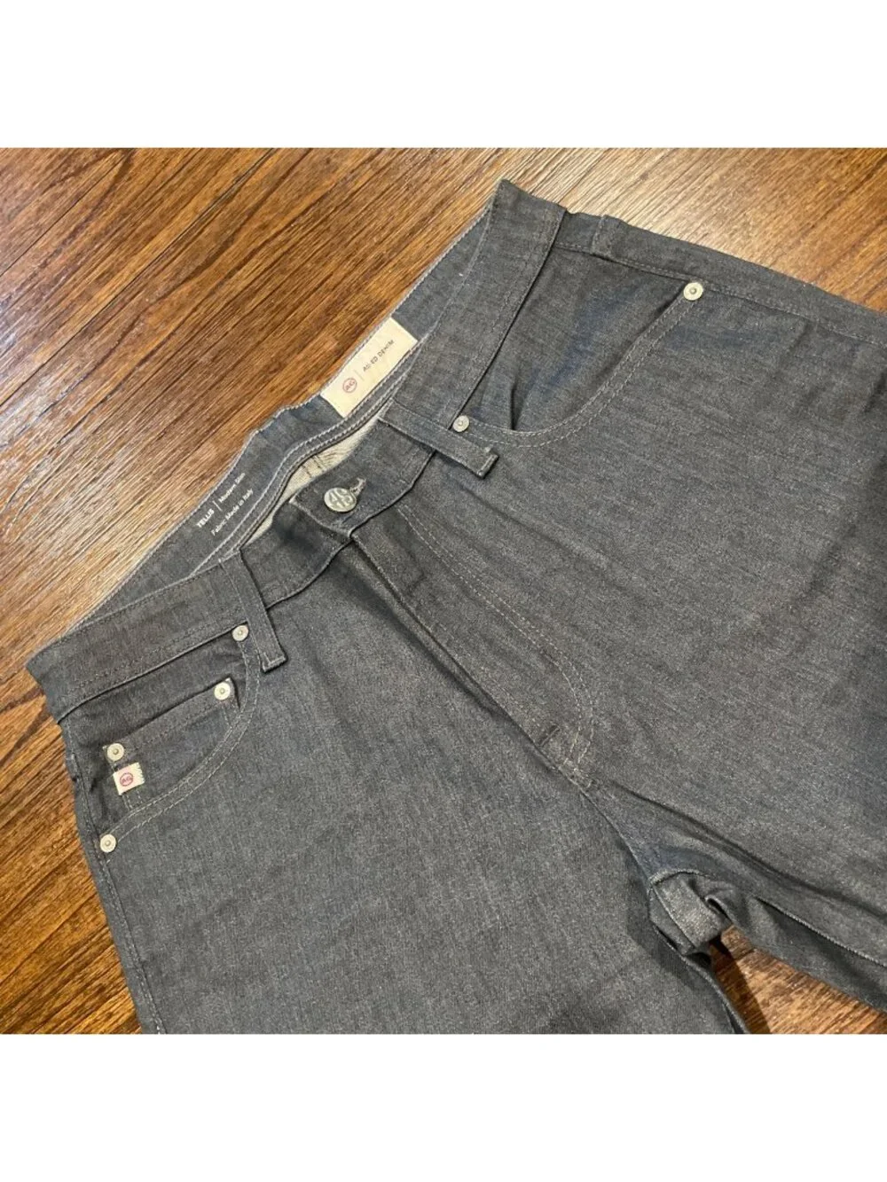 AG Tellis Modern Slim Jean 32x34 Gray 1 Yr Reel Wash Stretch AG-ED Denim Casual